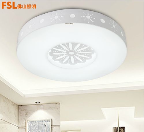 佛山照明现代简约圆形艺术LED卧室灯 点亮书房与卧室的雅致空间